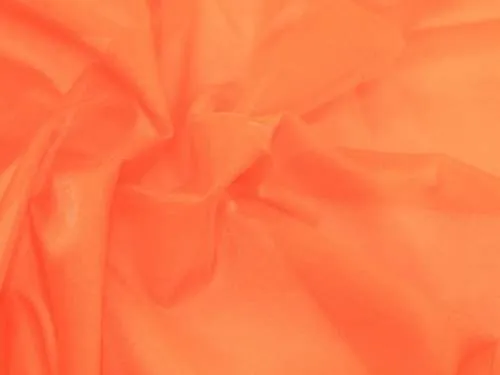 Orange 60"Wide 100% Polyester Soft Light Weight, Sheer Crystal Organza Fabric Sold By The Yard