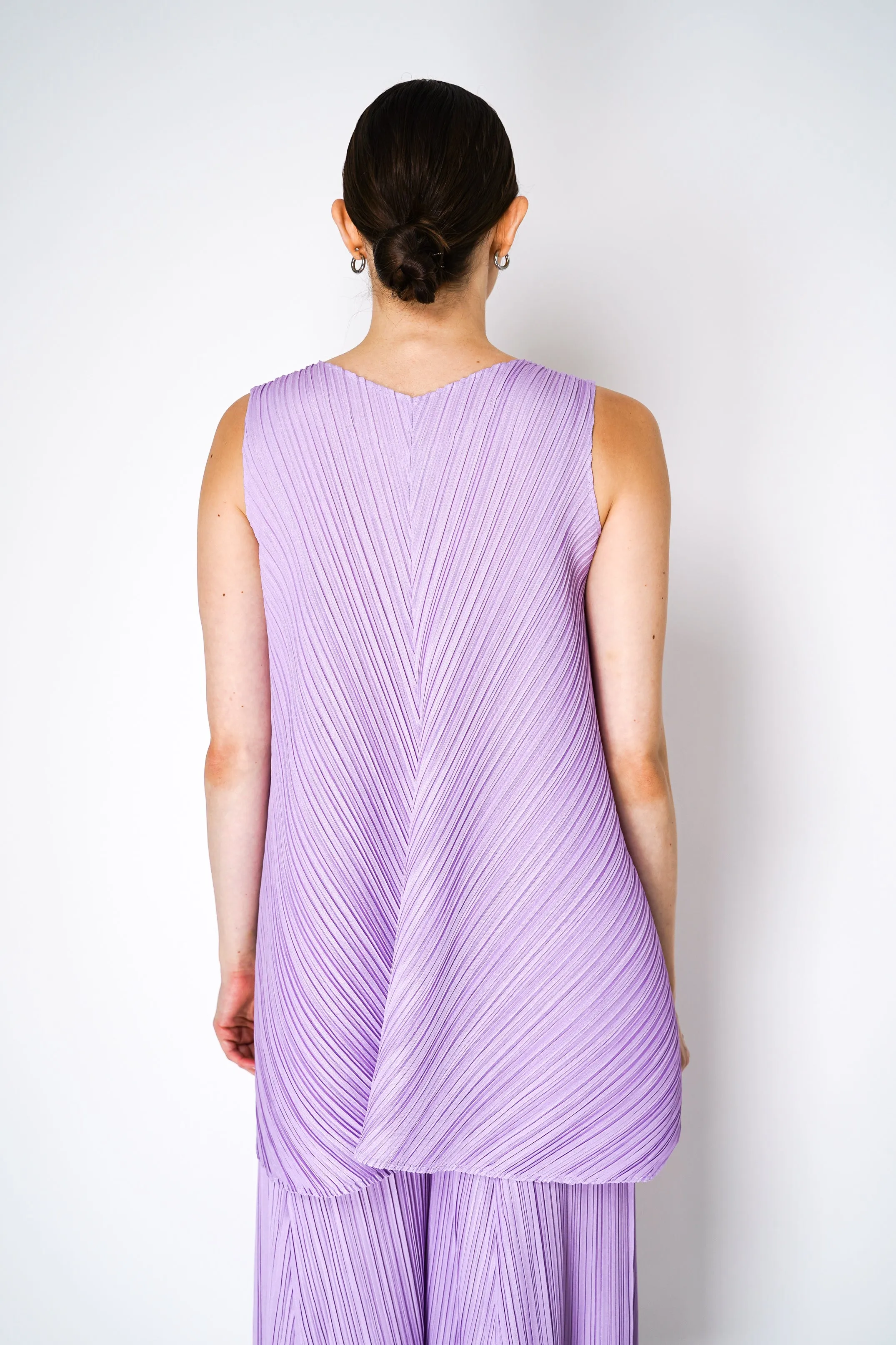 Pleats Please Issey Miyake Mellow Pleats Tunic in Lilac