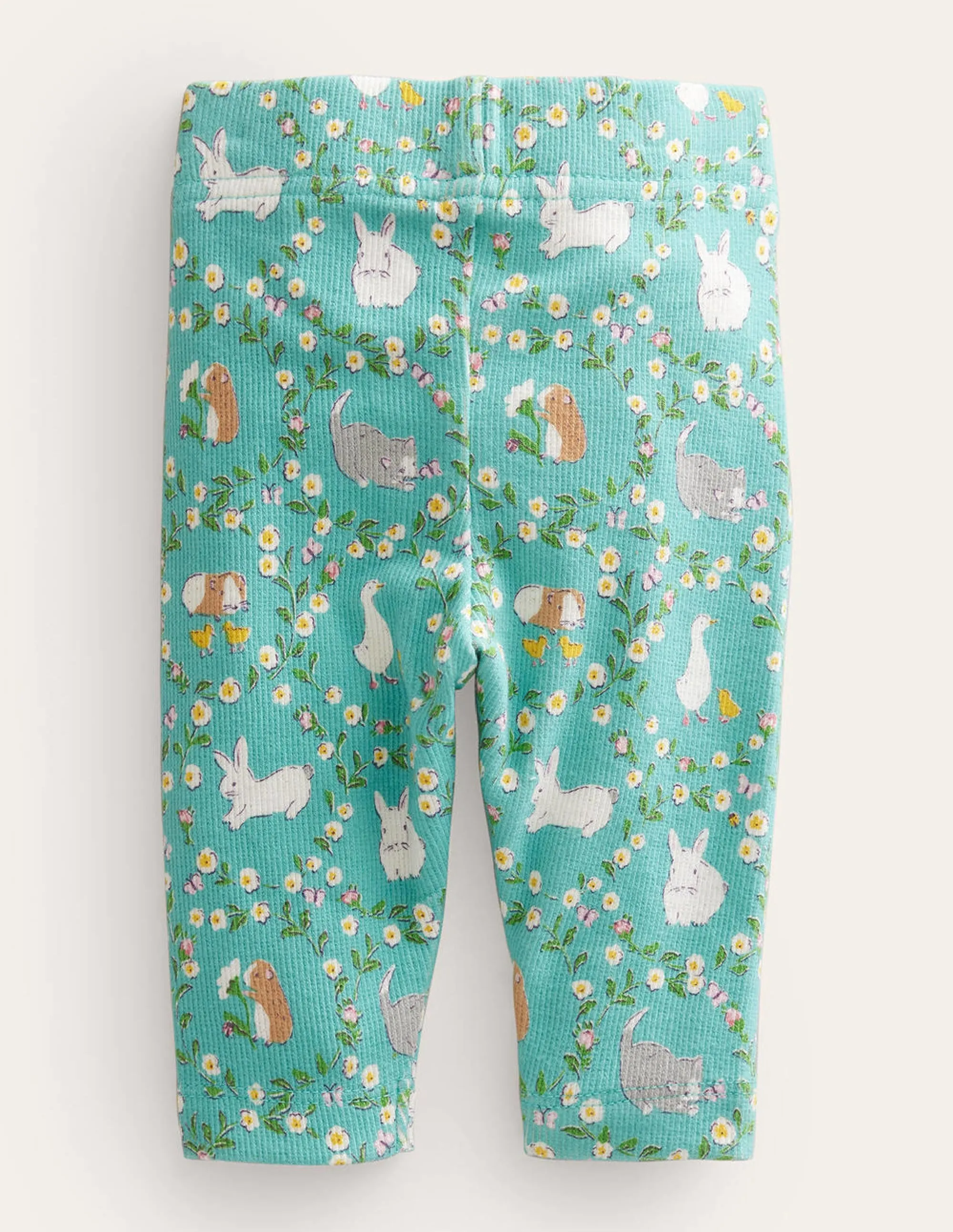 Printed Legging-Hot Spring Green Bunny