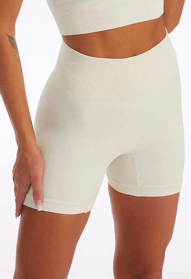 Seamless Washed High-Waist Shorts - Easy