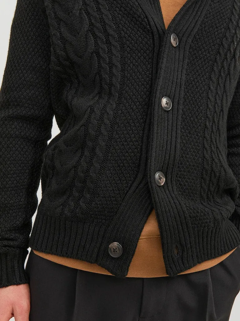 Shawl Neck Cardigan - Black