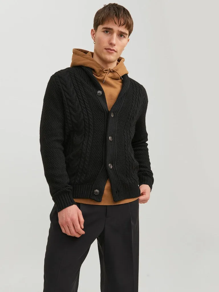 Shawl Neck Cardigan - Black
