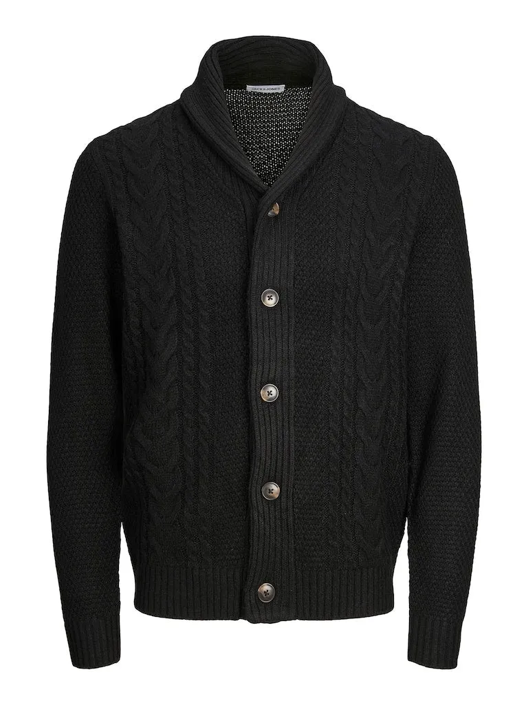 Shawl Neck Cardigan - Black