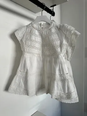 The New Society Off White Downey Dress