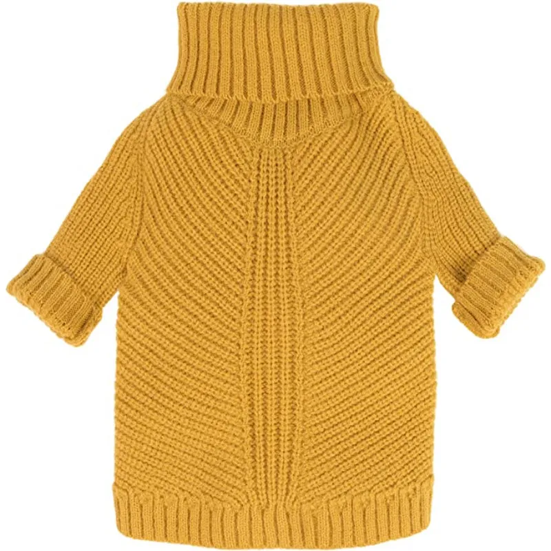 Thermal Knitted Dog Sweater Doggy Winter Coat Pet Clothes Doggie Turtleneck Jacket Puppy Outfits