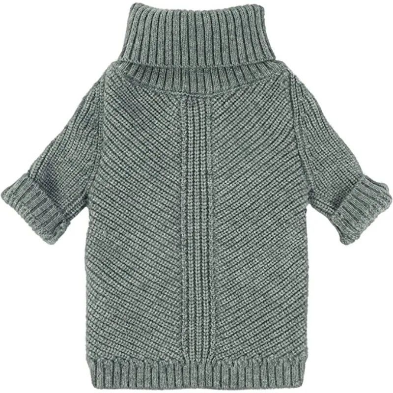 Thermal Knitted Dog Sweater Doggy Winter Coat Pet Clothes Doggie Turtleneck Jacket Puppy Outfits