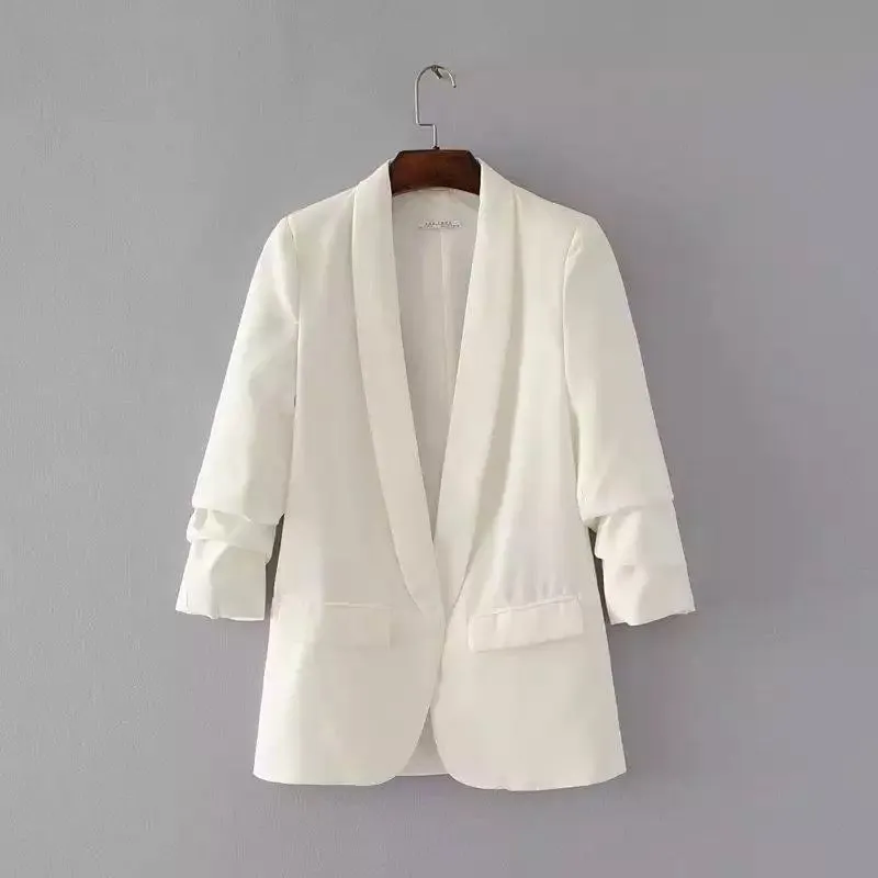 Three Quarter Sleeve Regular Fit Formal Blazer