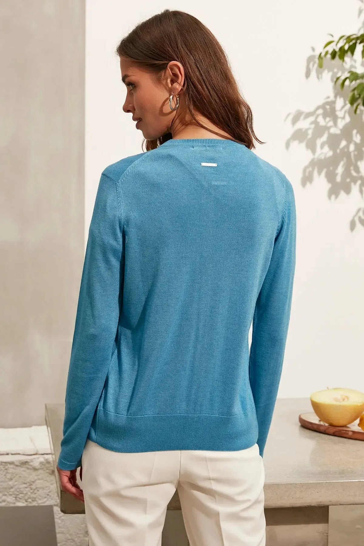Turquoise Cashmere Melinda Women's Cardigan