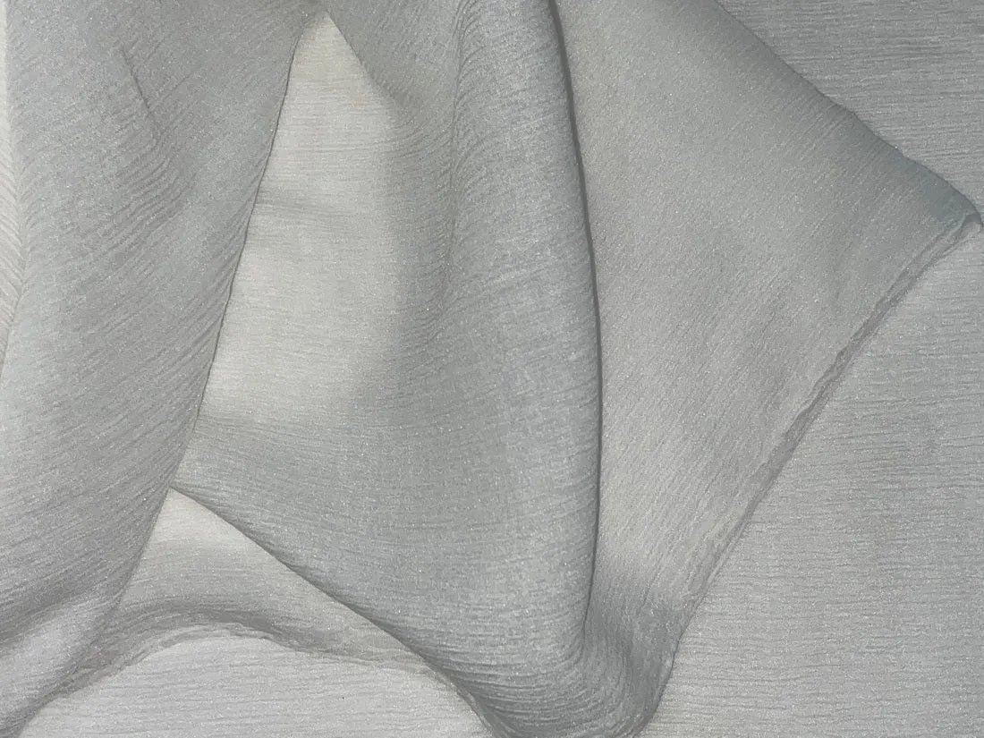 White cotton chiffon ~ 40&quot; wide