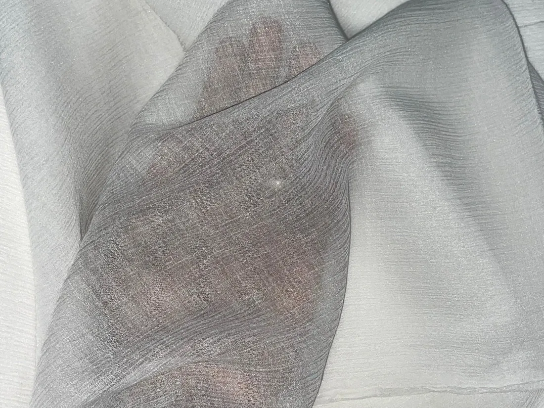 White cotton chiffon ~ 40&quot; wide