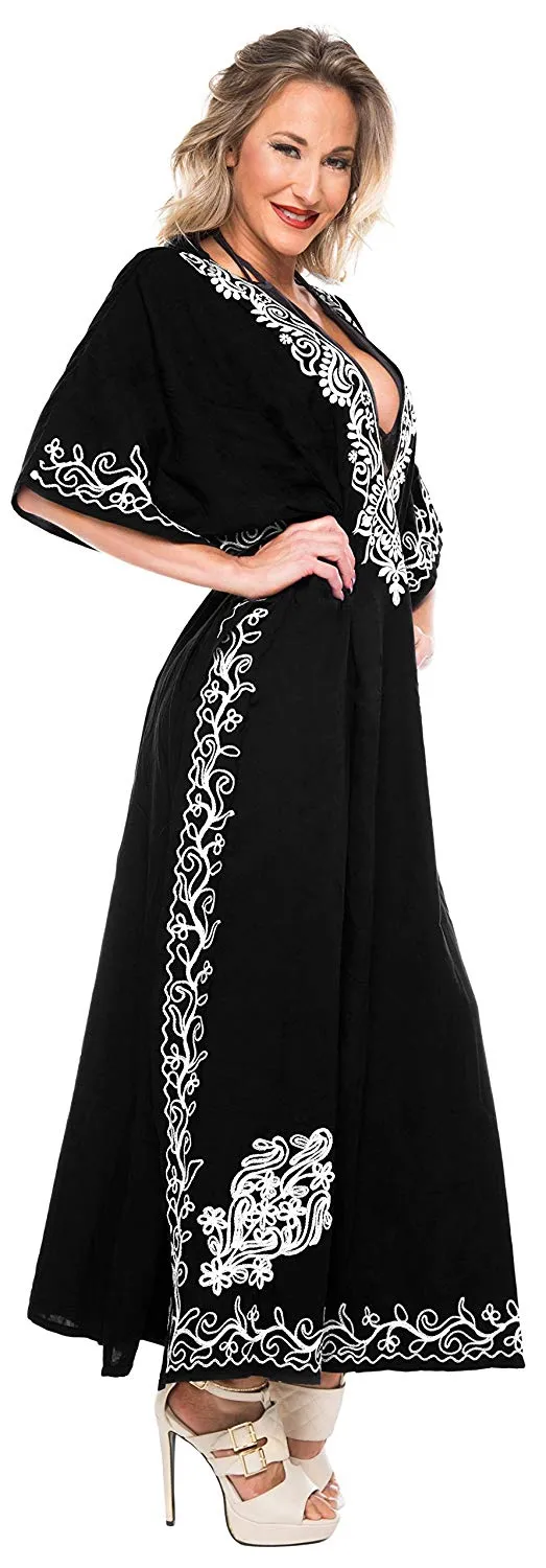 Women's Beach Designer Dress Rayon Swimwear Swimsuit Kimono Cover up Kaftan