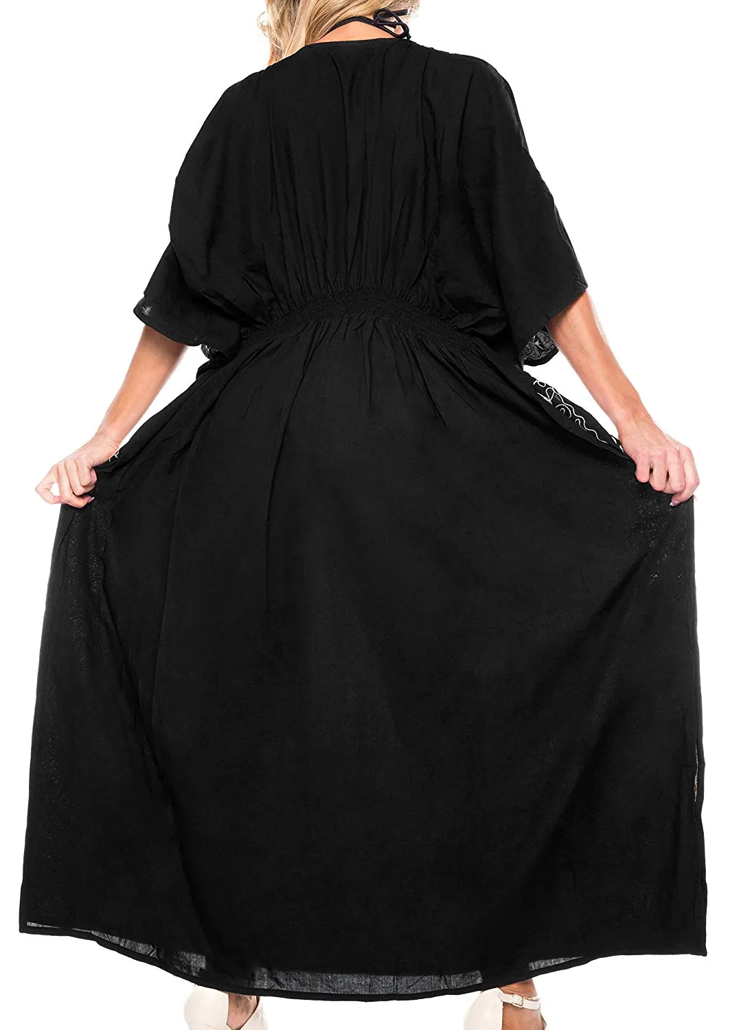 Women's Beach Designer Dress Rayon Swimwear Swimsuit Kimono Cover up Kaftan