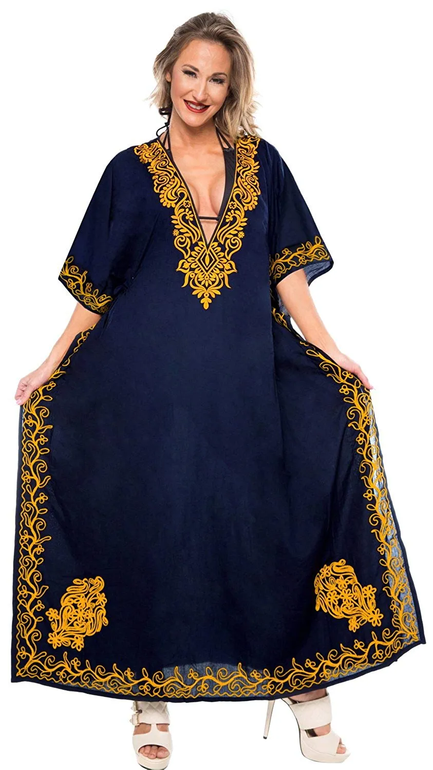 Women's Beach Designer Dress Rayon Swimwear Swimsuit Kimono Cover up Kaftan