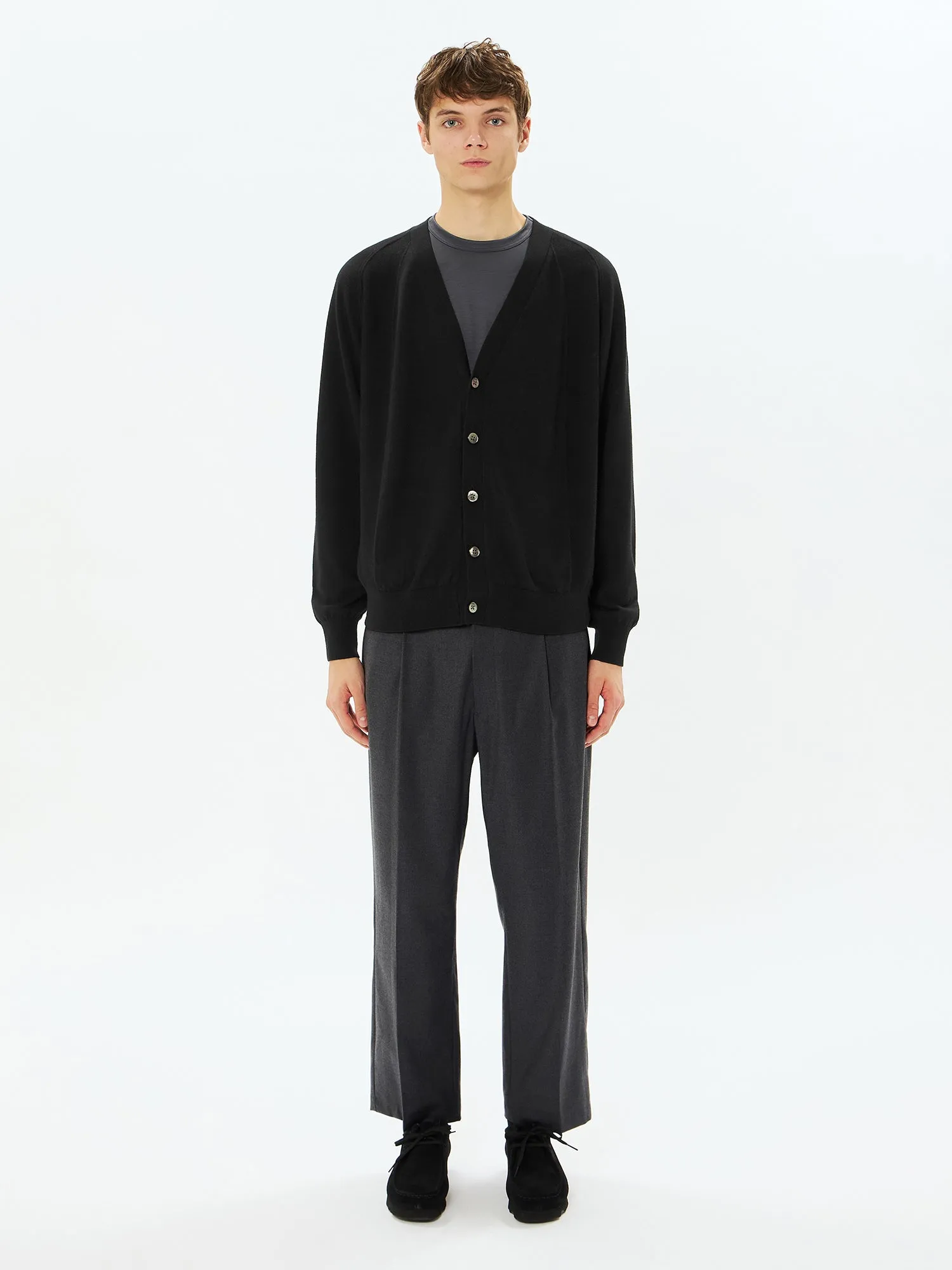 Wool x Brewed Protein Wholegarment Cardigan