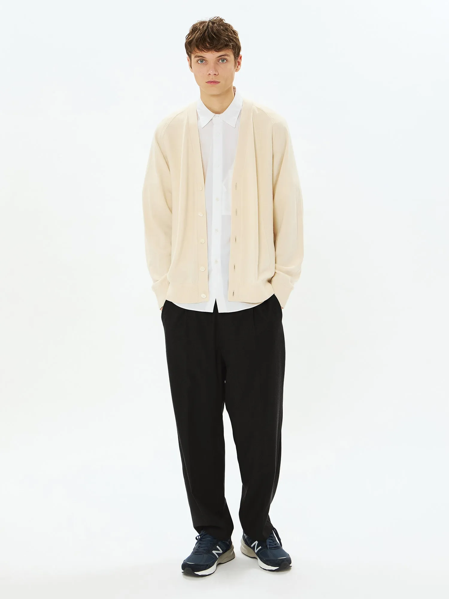 Wool x Brewed Protein Wholegarment Cardigan