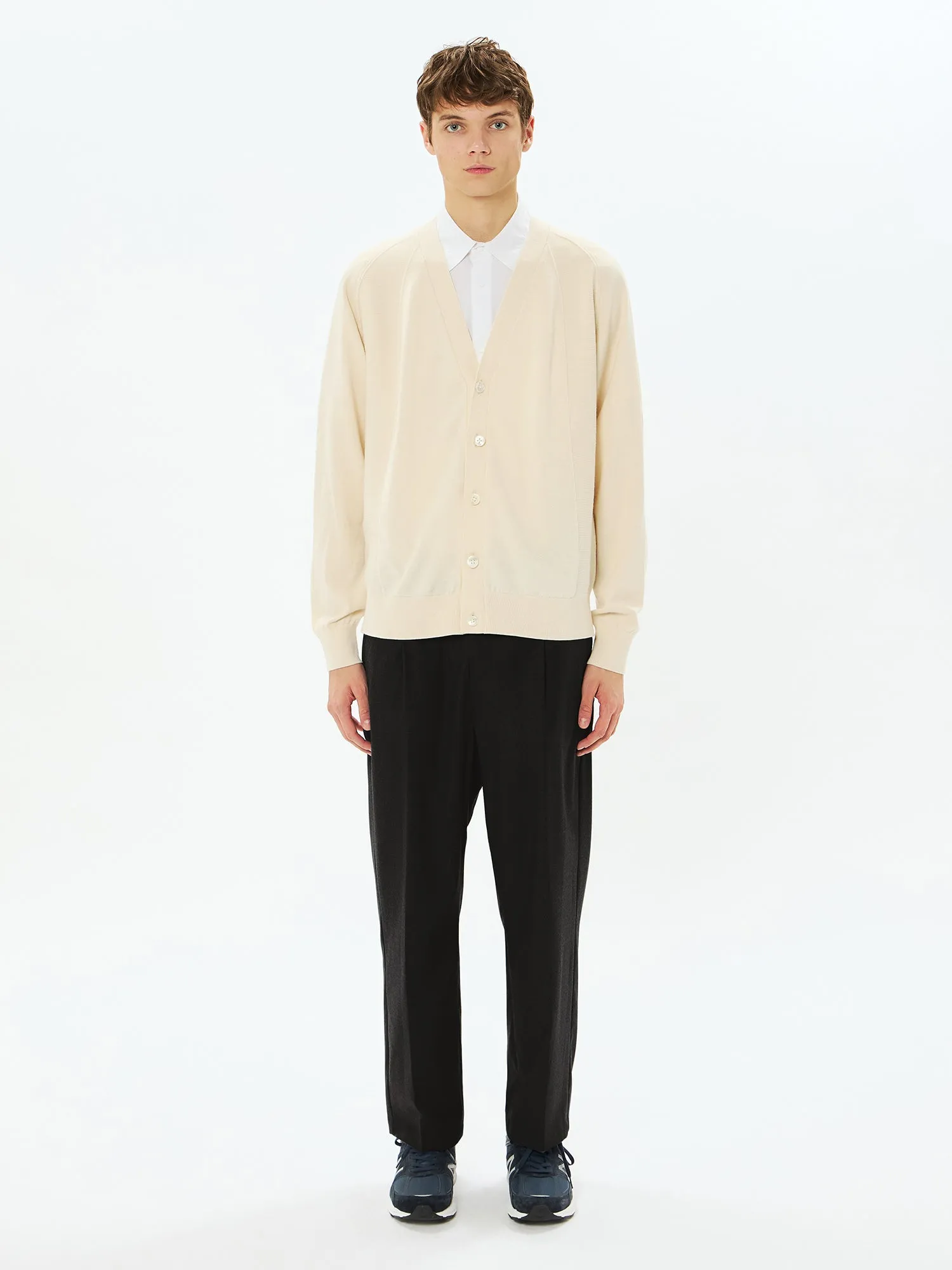 Wool x Brewed Protein Wholegarment Cardigan